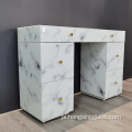 White Marble Glass MDF Toolaż